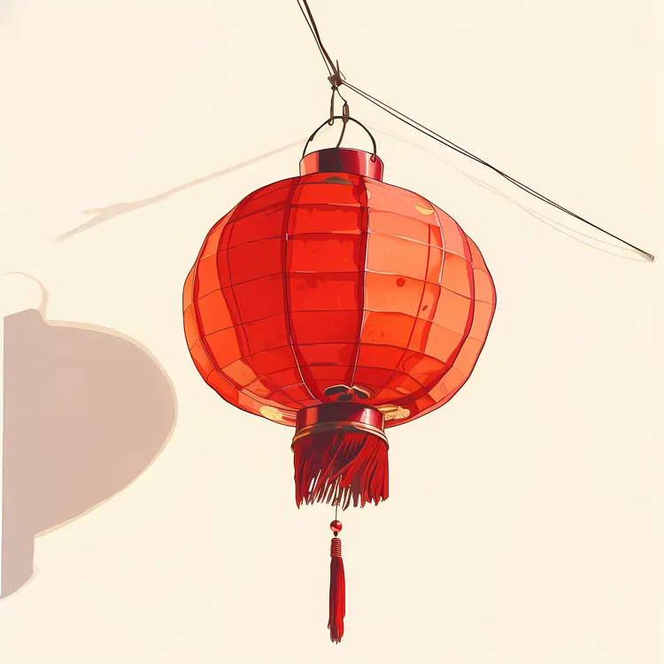 Red Lantern Hanging for Chinese New Year