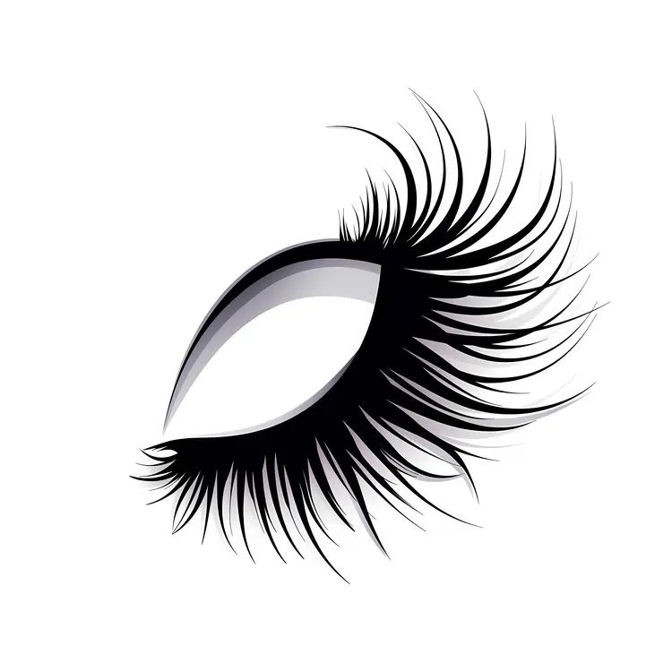 Stylish Eyelash with White Eyeshadow