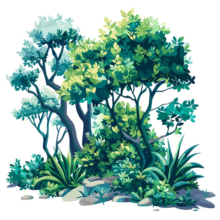 Dense Green Trees
