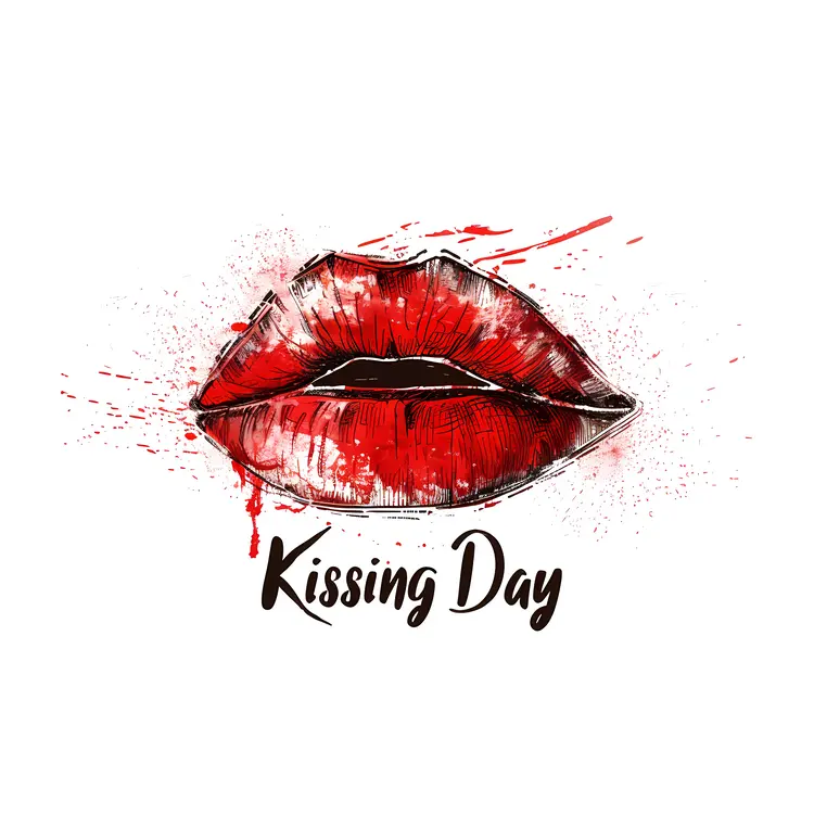Red Lips for Kissing Day