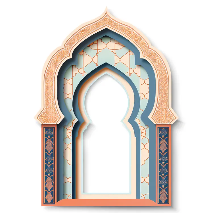 Stylish Decorative Arch with Intricate Motifs