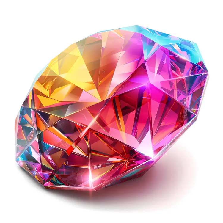 Colorful Faceted Gemstone