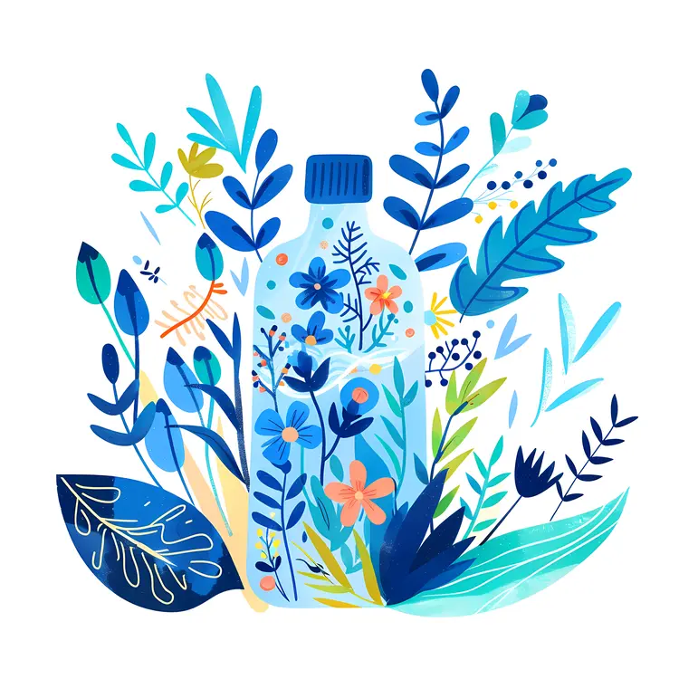 Eco-friendly Bottle with Plants