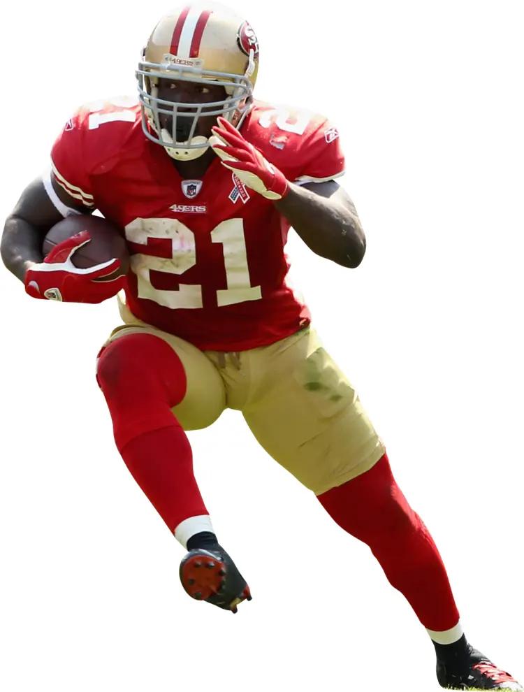 Red Football Player in Action