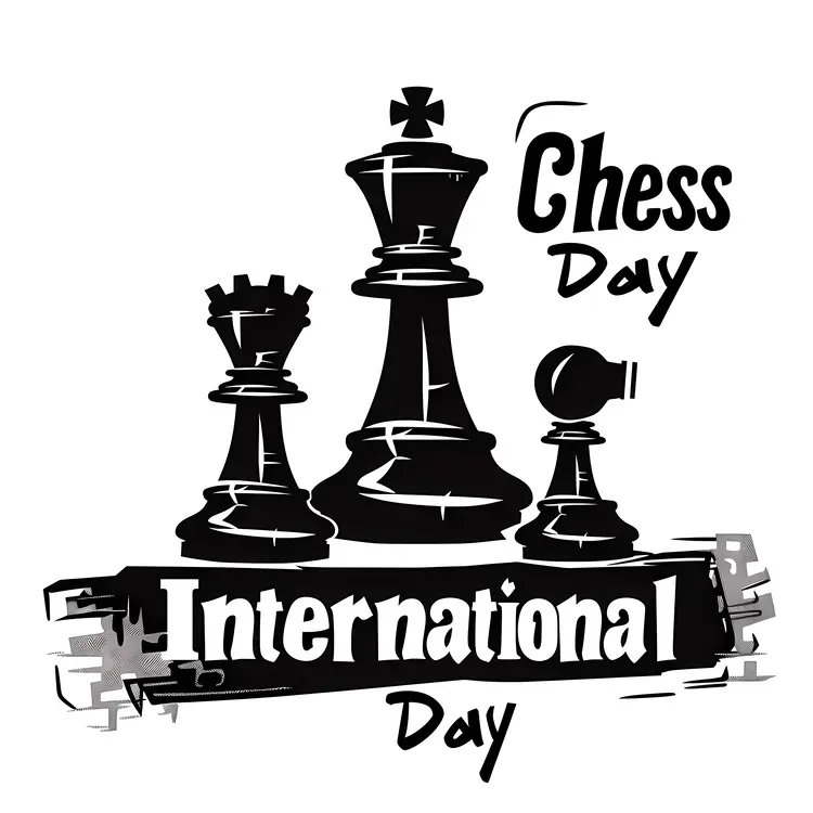 Chess Pieces for International Chess Day