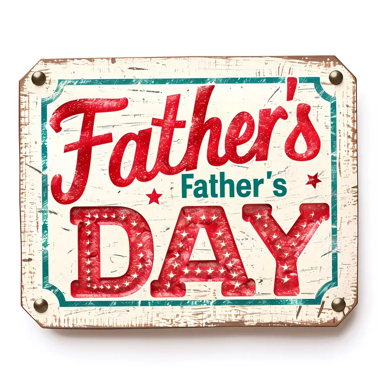 Vintage Father's Day Sign