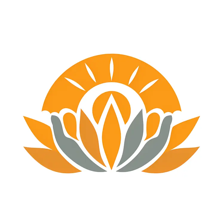 Sun and Hands Symbol