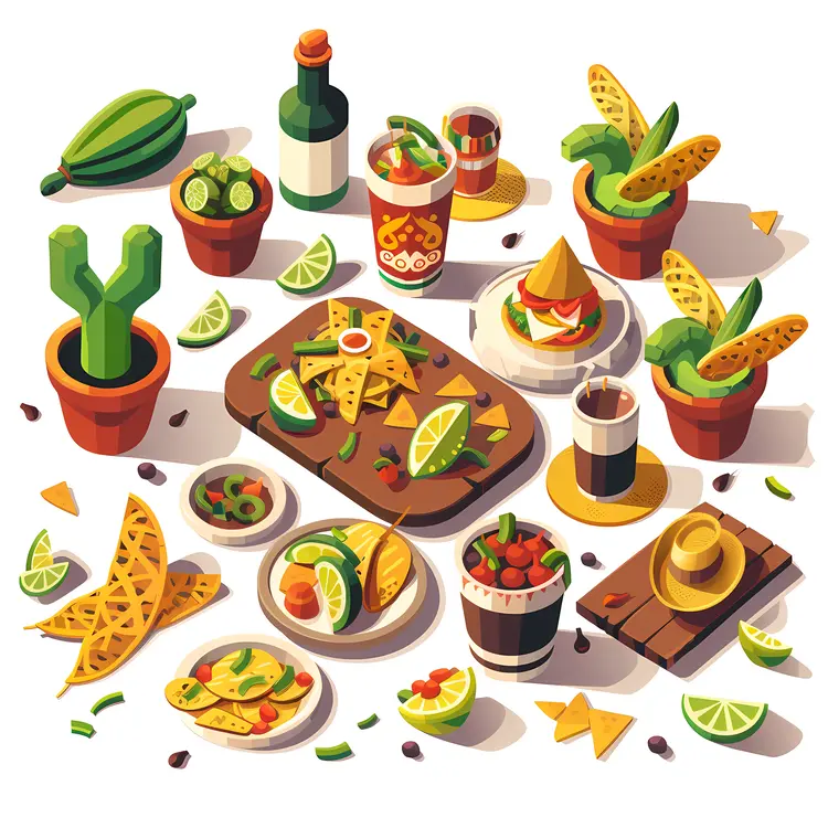 Mexican Food Spread