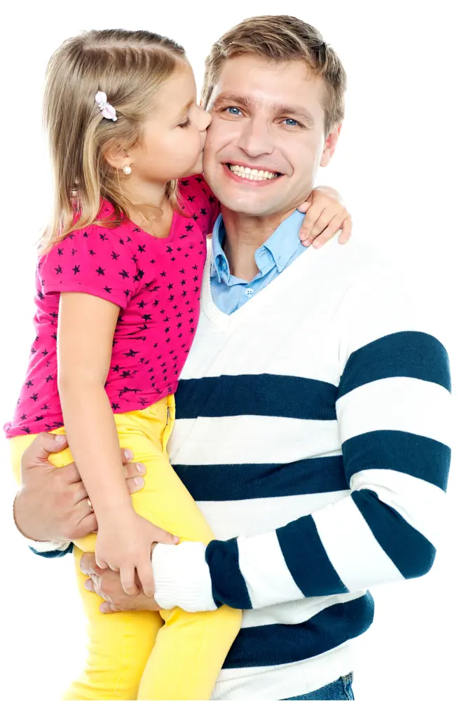 Father and Daughter Hugging