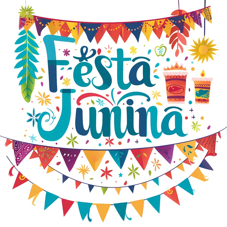 Colorful Festa Junina Banner