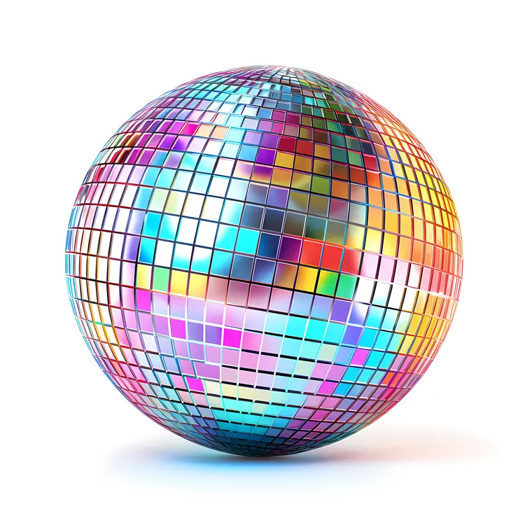 Colorful Reflective Disco Ball for Party Celebrations