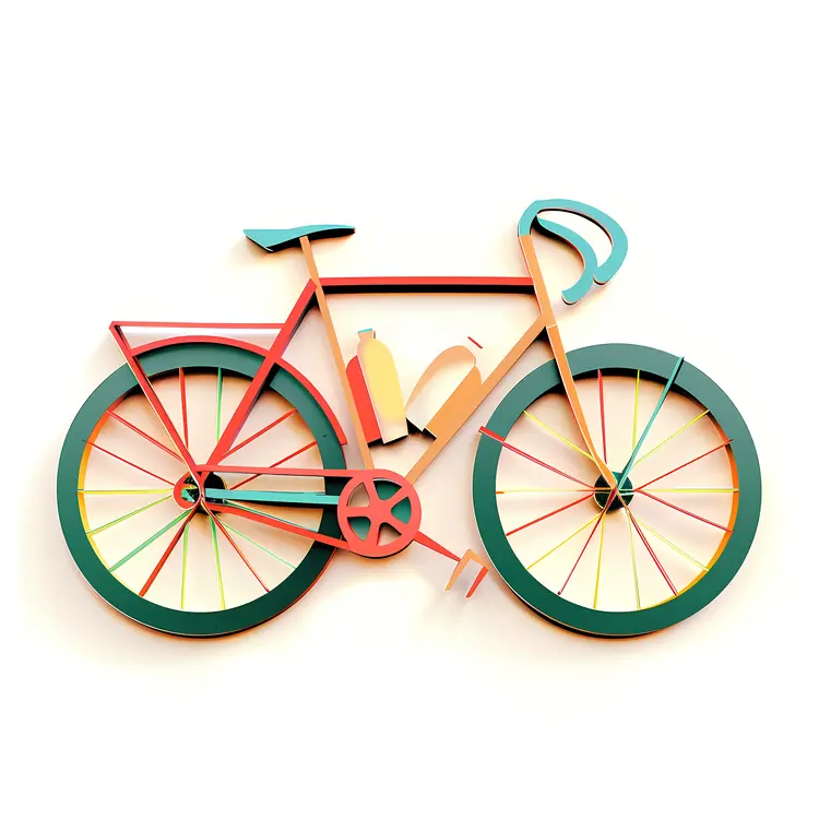 Colorful Artistic Bicycle