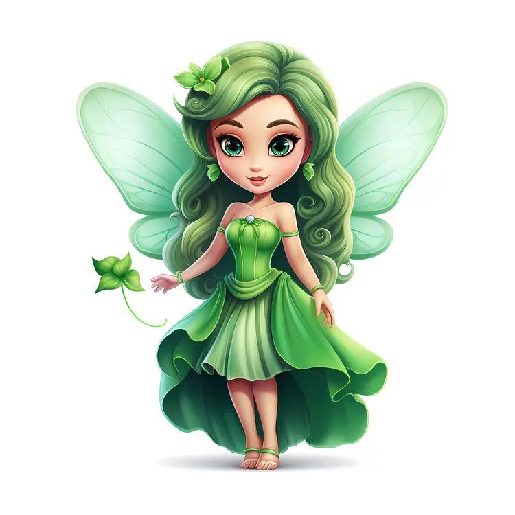Green Fairy with Shamrock