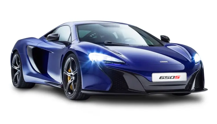 Blue Sports Car with Sleek Design