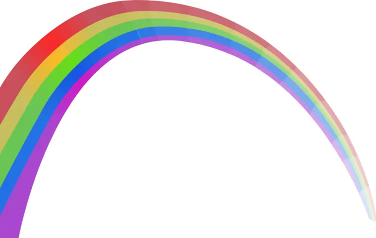 Colorful Rainbow Arc in the Sky