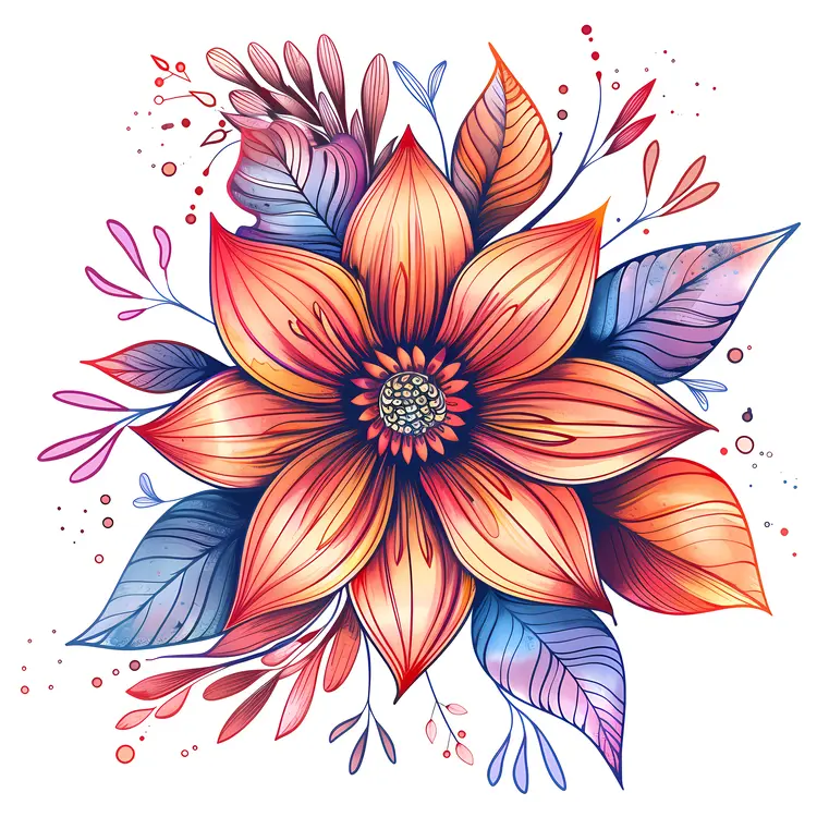 Large Vibrant Flower