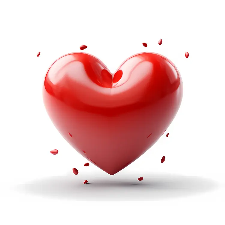 Shiny Red Heart