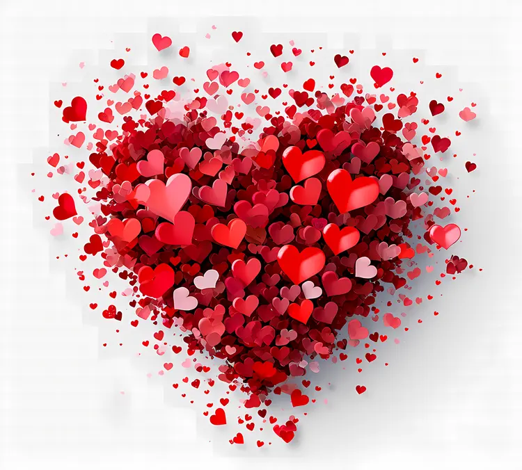Red Hearts Explosion