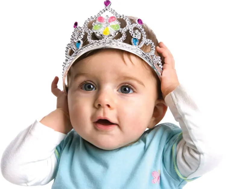 Smiling Baby with Crown