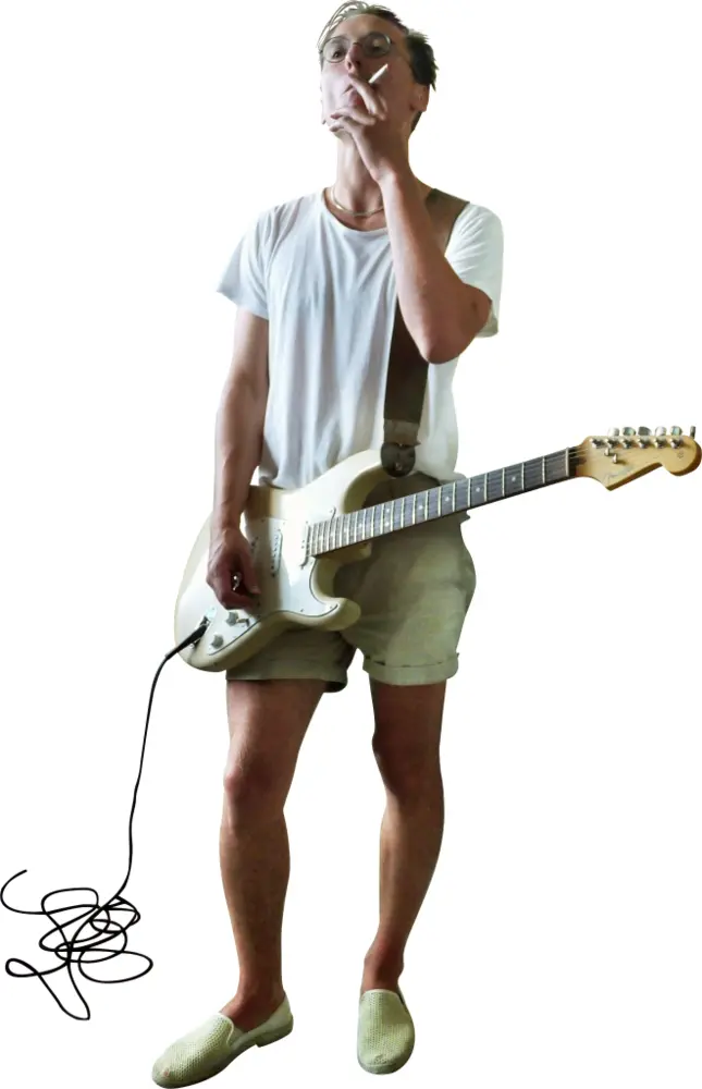 Person with Electric Guitar