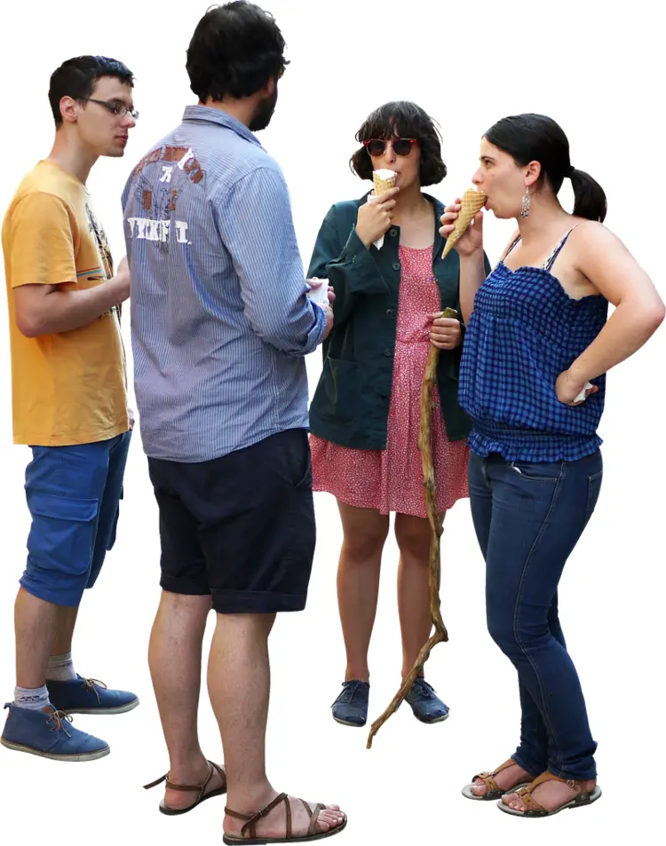 Group of People Conversing