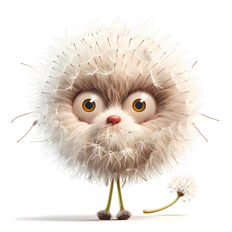 Cute Dandelion Character