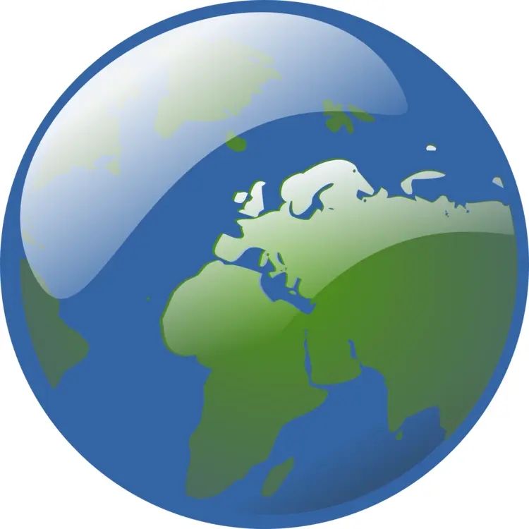 Simplified Earth Globe