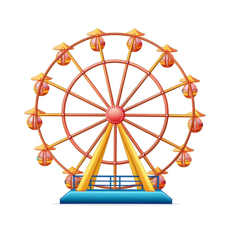 Colorful Ferris Wheel at the Carnival
