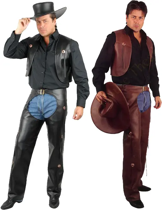 Cowboys in Leather Outfits