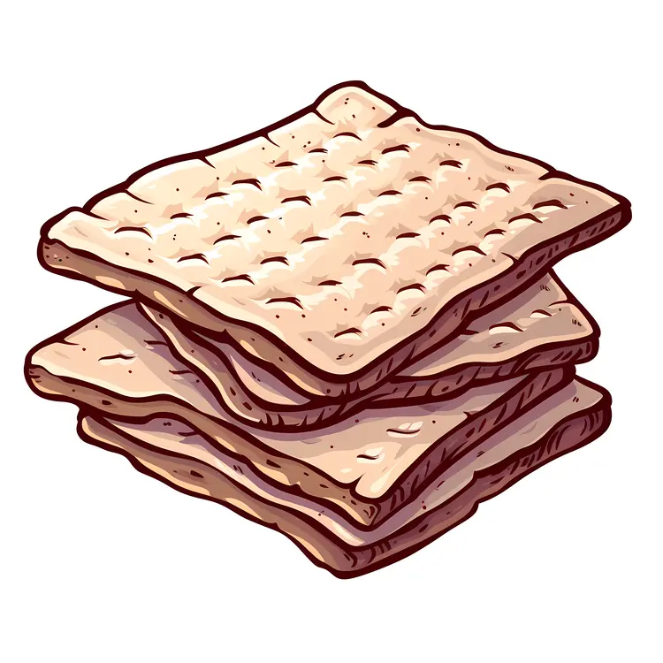 Stacked Crackers with Cream Filling