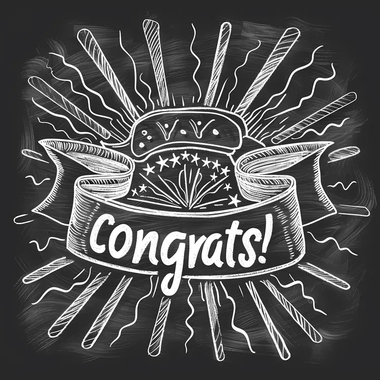 Congrats Chalkboard Art