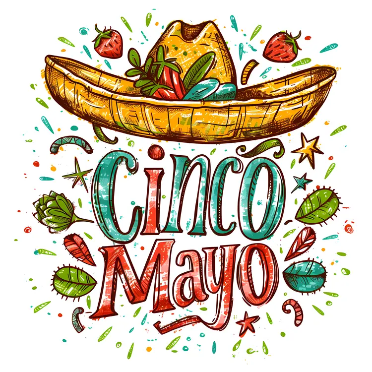 Cinco de Mayo Celebration with Sombrero
