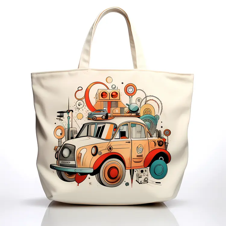Colorful Cartoon Car Illustration