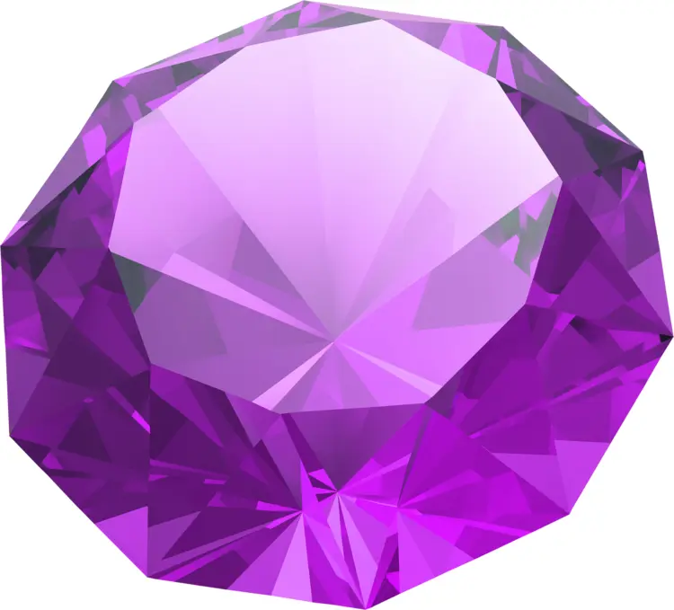 Sparkling Purple Amethyst Gemstone