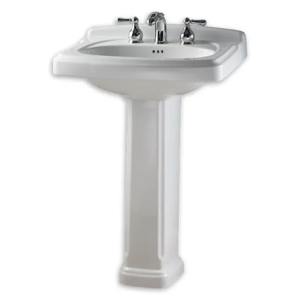 White Pedestal Sink