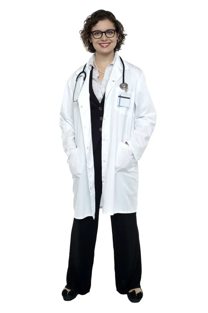 Doctor in White Coat with Stethoscope