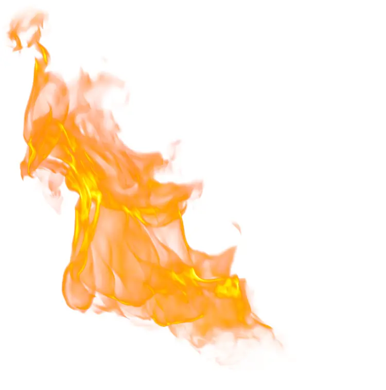 Bright Orange Fire Flame