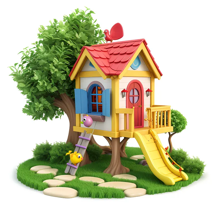Small cute doodle house