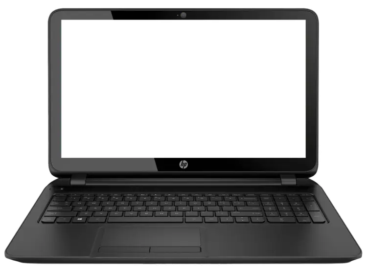 Black Laptop with Open Screen