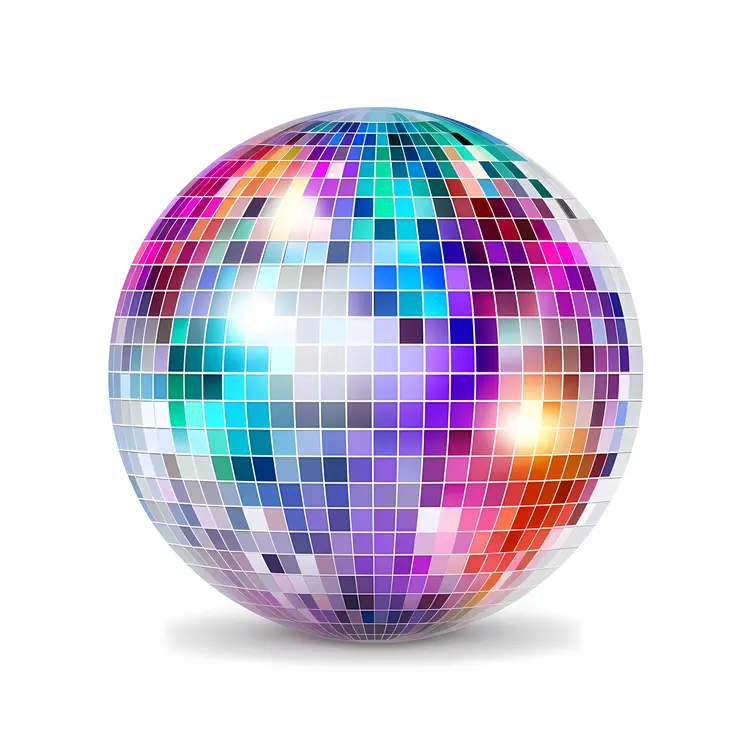 Colorful Shiny Disco Ball for Party