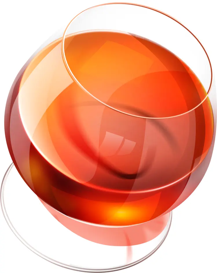Brandy Glass with Alcohol
