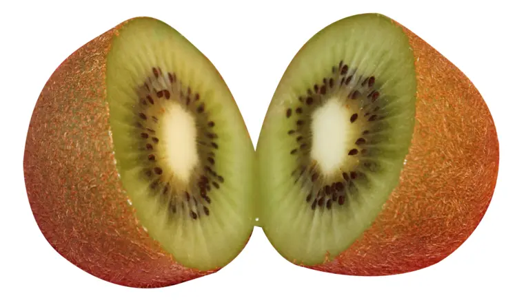 Halved Kiwi Fruit