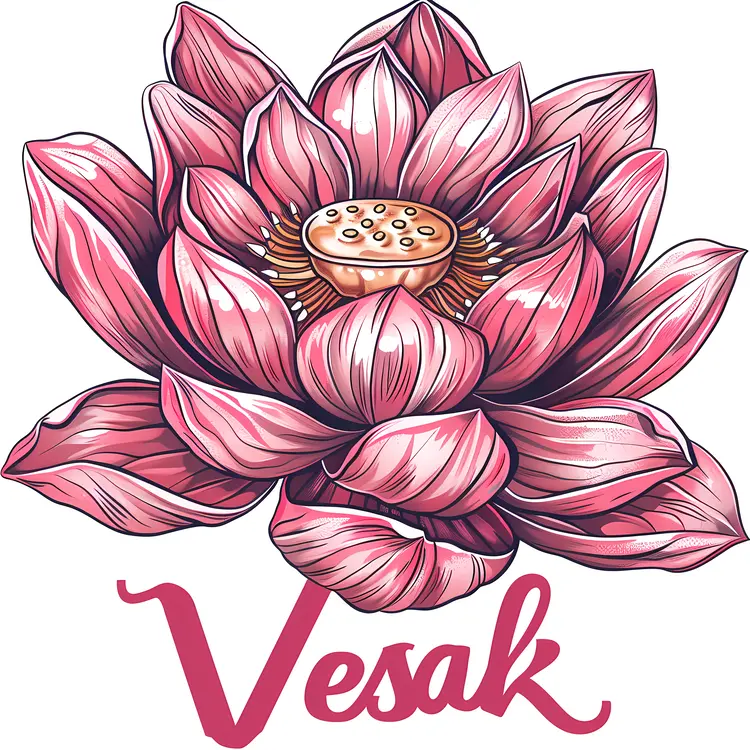 Pink Lotus Flower for Vesak Celebration