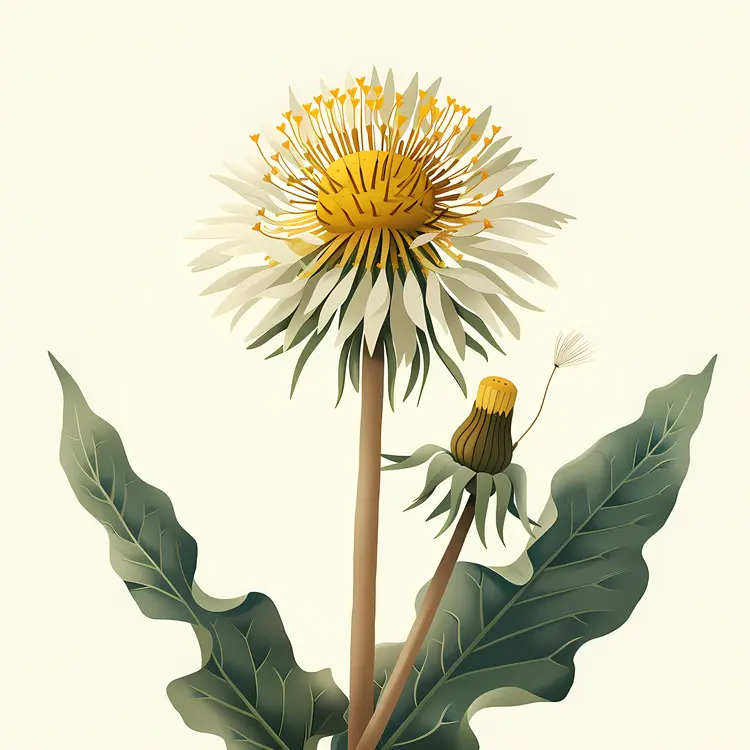 Yellow Dandelion Flower