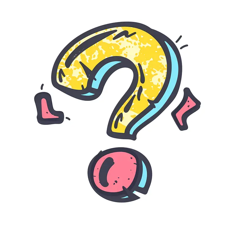 Colorful Question Mark Symbol