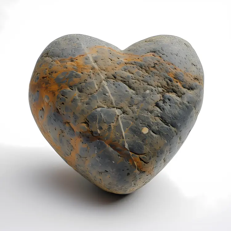 Gray Stone Heart