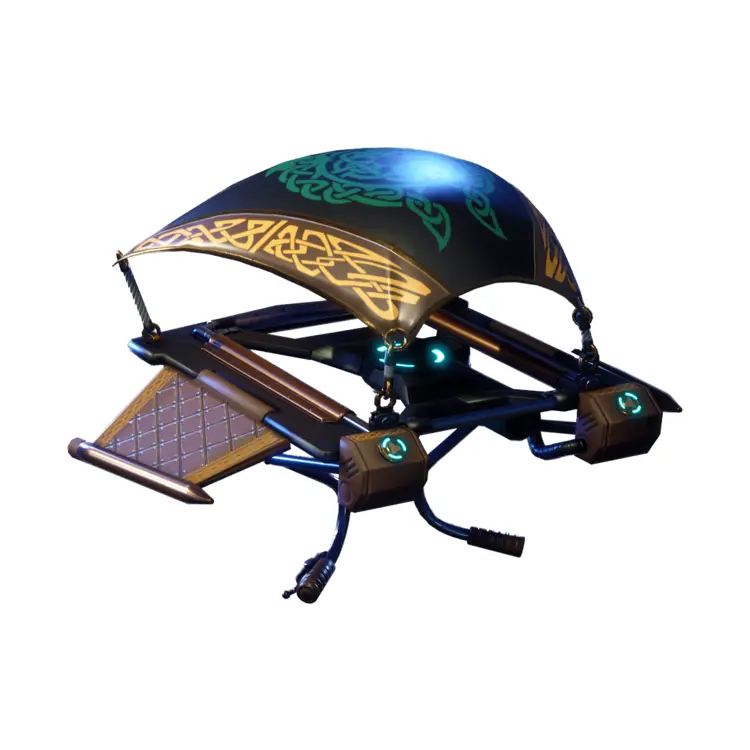 Black and Gold Glider for Fortnite