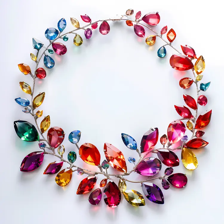 Colorful Gem Wreath