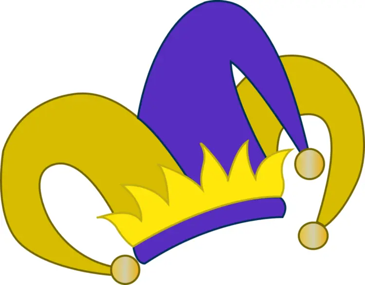 Purple and Yellow Jester Hat