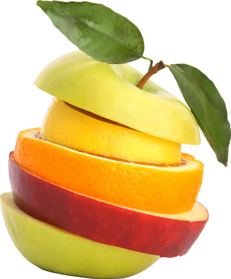 Colorful Mixed Fruit Slices